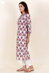Cambric Cotton Kurta In Graphic Print