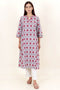 Cambric Cotton Kurta In Floral Print
