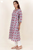 Cambric Cotton Kurta In Floral Print