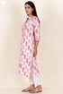 Cambric Cotton Kurta In Block Print