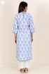 Cambric Cotton Kurta In Block Print