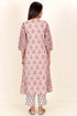 Cambric Cotton Kurta In Block Print