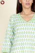 Cambric Cotton Kurta In Floral Print