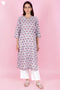 Cambric Kurta In Block Print