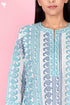 Cambric Cotton Kurta In Block Print