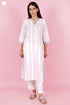Cambric Kurta In Floral Block Print