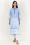 Mulmul Cotton Kurta In Block Print
