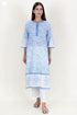 Mulmul Cotton Kurta In Block Print