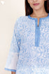 Mulmul Cotton Kurta In Block Print