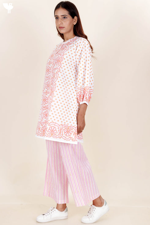 Cotton Co-Ord Set In Block Print