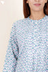 Cambric Cotton Pintucked Top In Floral Print