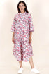 Cambric Cotton Dress In Floral Print
