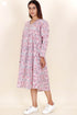 Cambric Cotton Dress In Block Print