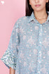 Mulmul Cotton Shirt In Floral Block Print