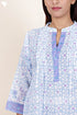 Mulmul Cotton Top In Floral Block Print