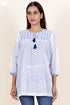 Mulmul Cotton Top In Floral Block Print