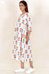 Cambric Cotton Dress In Block Print