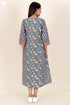 Cambric Cotton Dress In Block Print