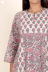 Cambric Cotton Kurta In Block Print