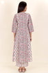 Cambric Cotton Kurta In Block Print