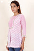 Mulmul Cotton Top In Assorted Block Print