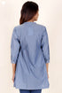 Cotton Chambray Top With Embroidery