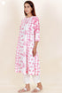 Mulmul Cotton Dress In Block Print