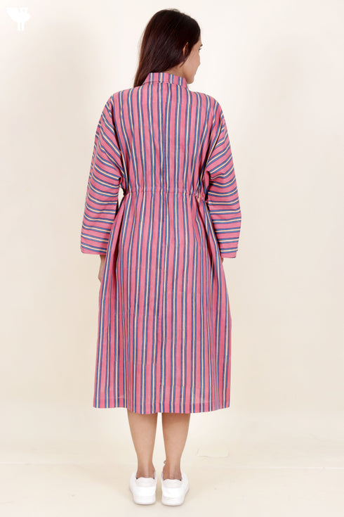 Cambric Cotton Dress In Block Print