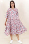 Cambric Cotton Dress With Floral Print
