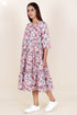 Cambric Cotton Dress With Floral Print