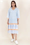 Cambric Cotton Dress In Block Print