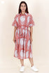 Cambric Cotton Dress In Block Print
