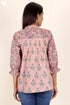 Cambric Cotton Top In Block Print