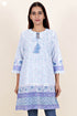 Mulmul Cotton Top In Floral Block Print