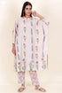Cambric Cotton Kurta In Floral Block Print
