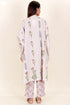 Cambric Cotton Kurta In Floral Block Print