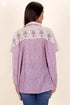 Mulmul Cotton Poncho Top In Block Print