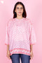 Mulmul Cotton Poncho Top In Block Print