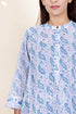 Mulmul Cotton Top In Floral Block Print