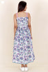 Cambric Cotton Strappy Dress With Floral Print