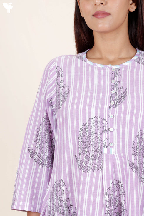 Khaadi Cotton Dress With Block Print