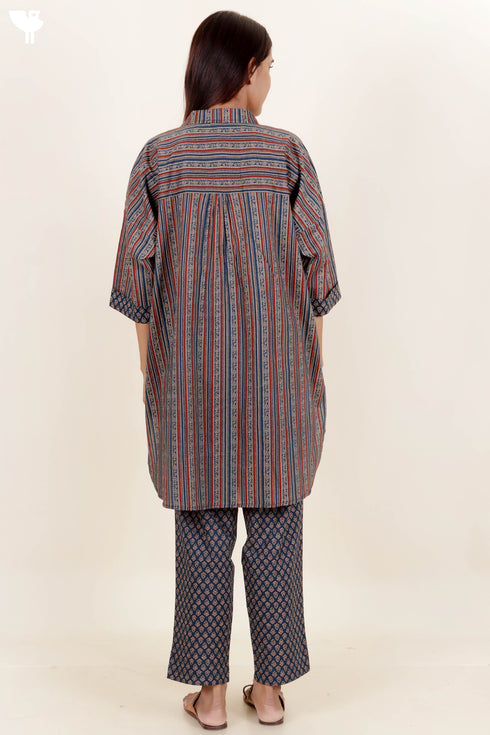 Cambric Cotton Co-Ord Set In Graphic Print