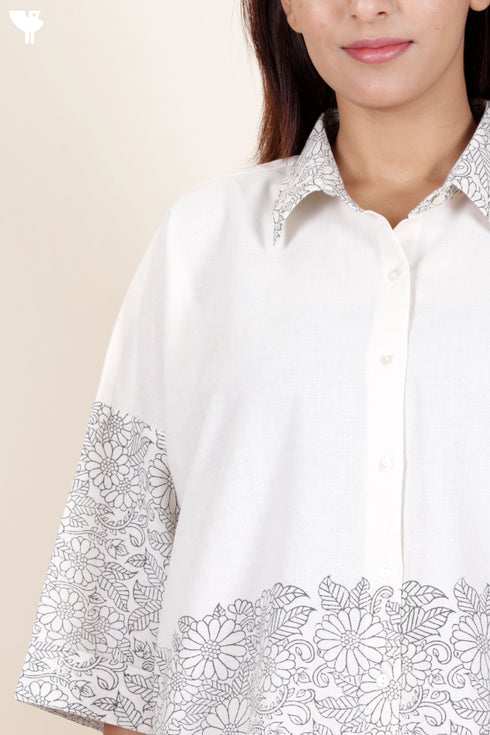 Khaadi Cotton Co-Ord Set In Block Print