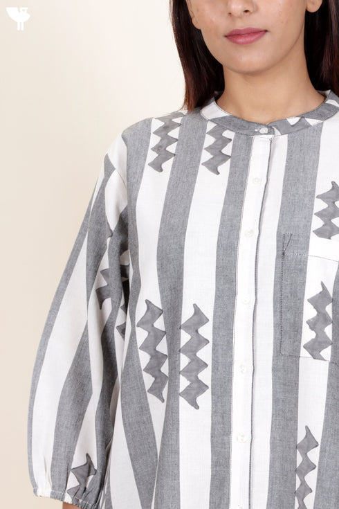 Khaadi Cotton Short Kurta With Block Print