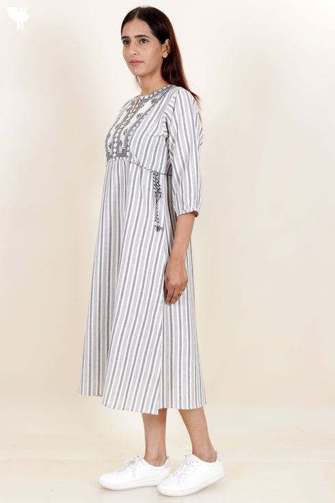 Khaadi Cotton Dress With Embroidery