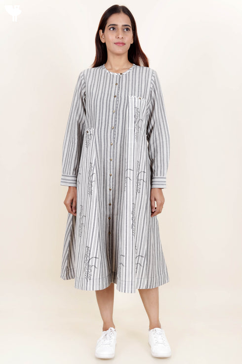 Khaadi Cotton Dress With Block Print