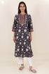 Cambric Cotton Kurta In Floral BlockPrint