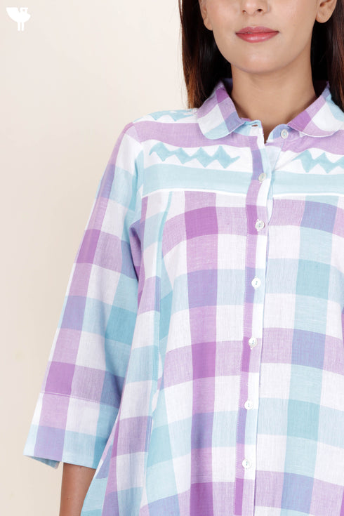 Khaadi Cotton Dress in Checks