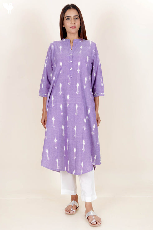 Ikat Cotton Kurta