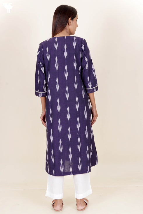 Ikat Cotton Kurta